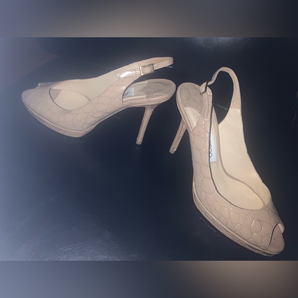 Beige Jimmy Choo Size 36 Slingback Shoes